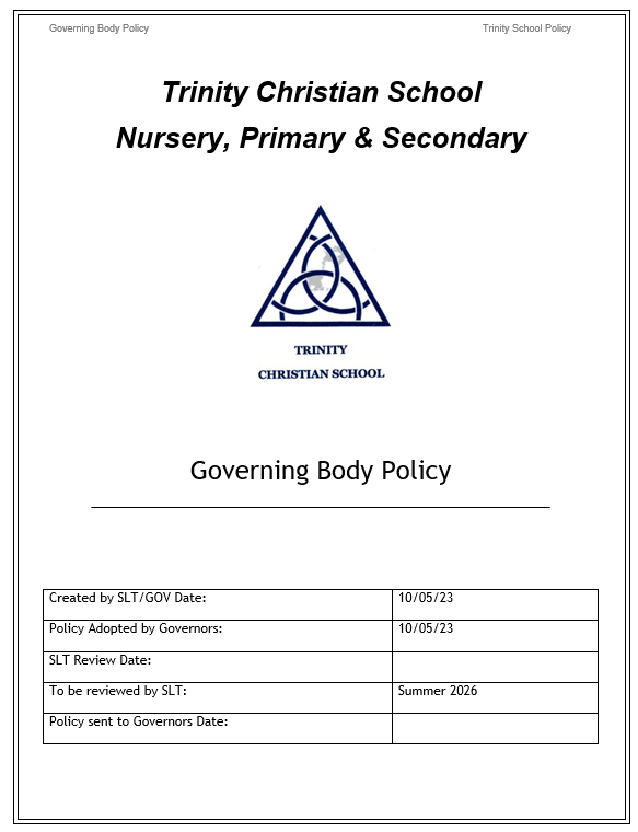 Governing Body - Trinity Christian School